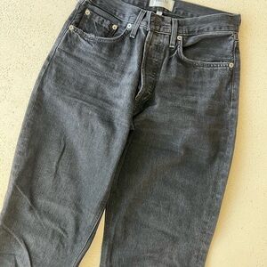 Agolde Distressed Gray Jeans